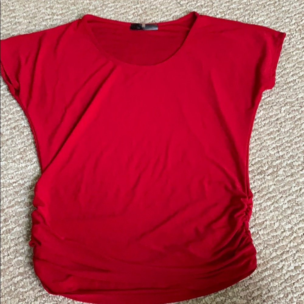 Bright Red Blouse